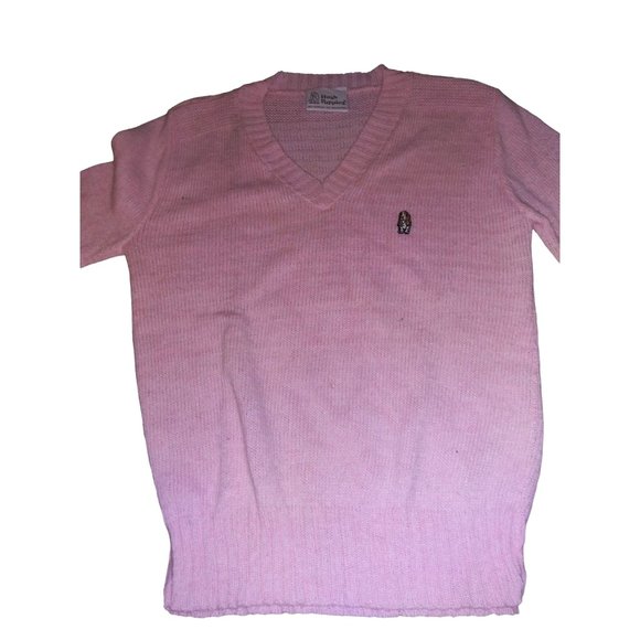 Hush Puppies Pink V Neck Knitted Sweater Long Sleeve Size Small Women's - Picture 1 of 11